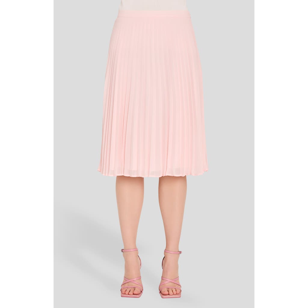 Tahari ASL Pleated Chiffon Skirt in Tea Rose at Nordstrom, Size 8