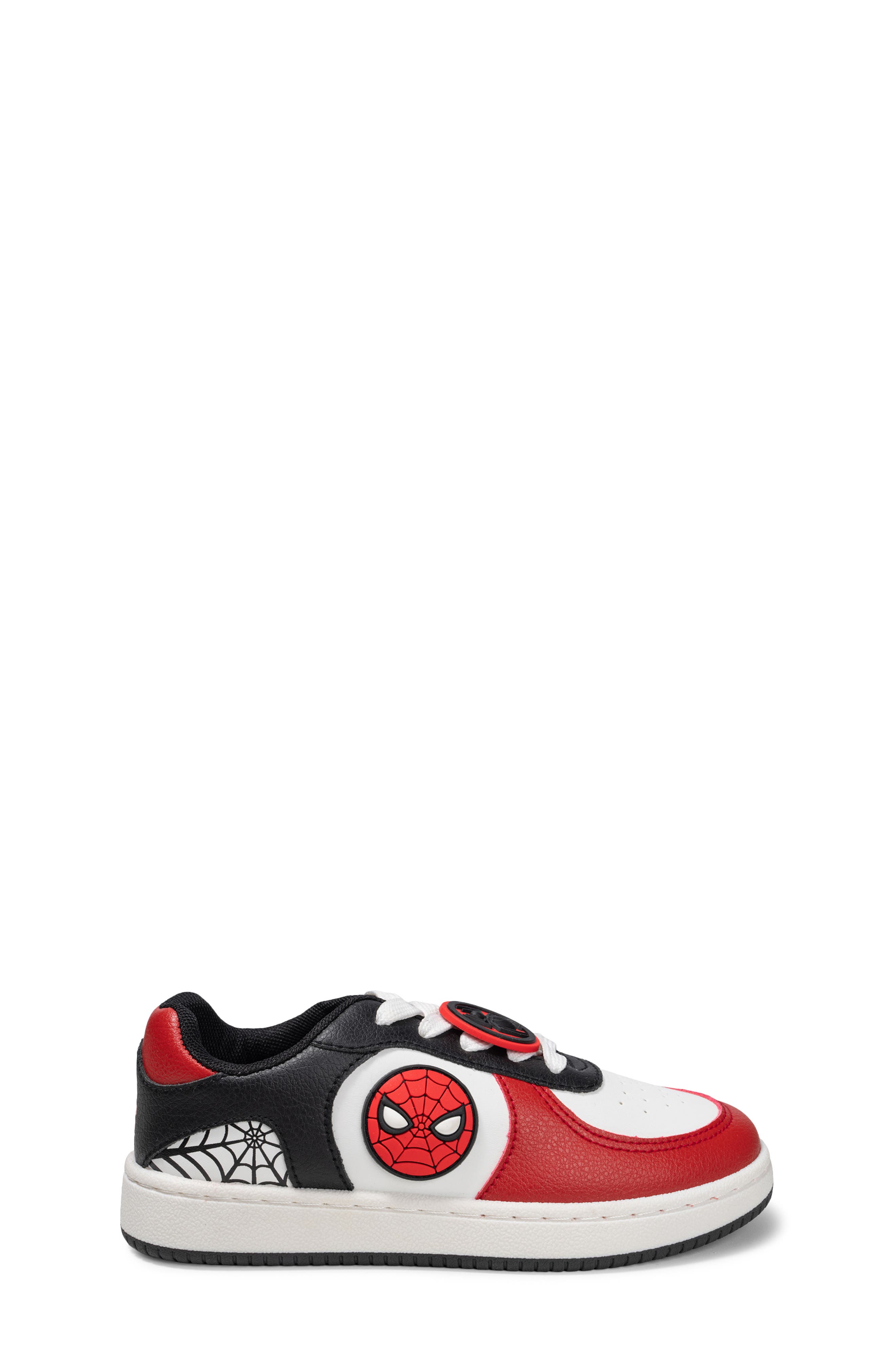 Kids' Spider-Man Court Sneaker, Alternate, color, RED/ WHITE