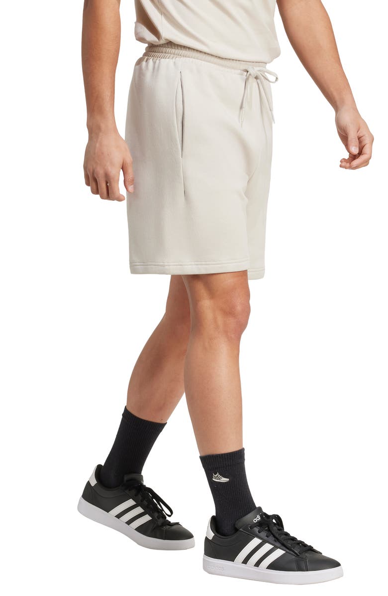 adidas Collegiate Drawstring Shorts, Alternate, color, Wonder Alumina/ Dark Blue