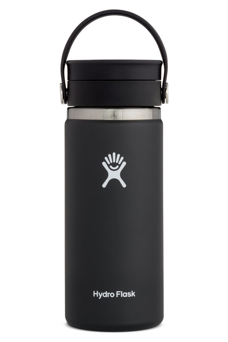 16-Ounce Coffee Flask with Flex Sip™ Lid, Main, color, BLACK