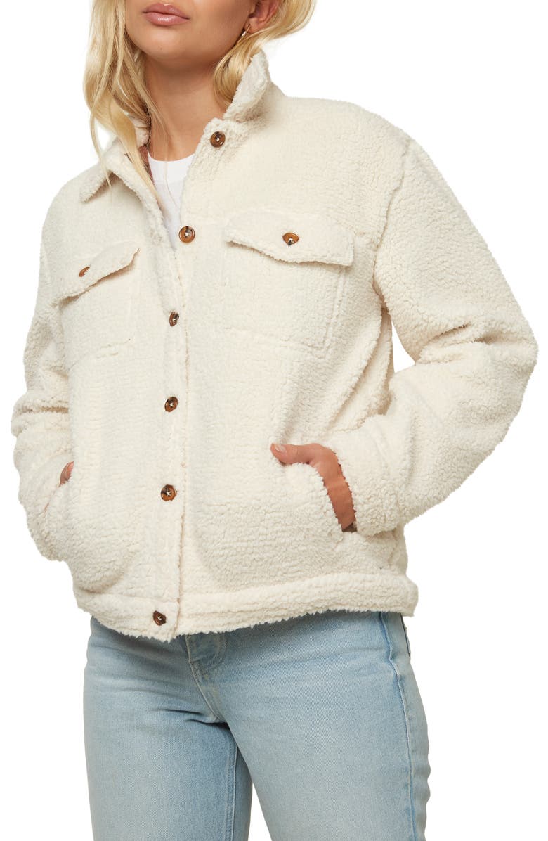 O'Neill Samuel Fleece Trucker Jacket, Main, color, 