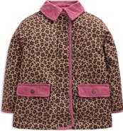 Mini Boden Kids' Leopard Print Barn Jacket