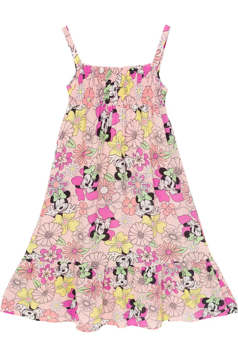 Minnie Mouse Sleeveless Dress, Main, color, Peach Minnie Mouse