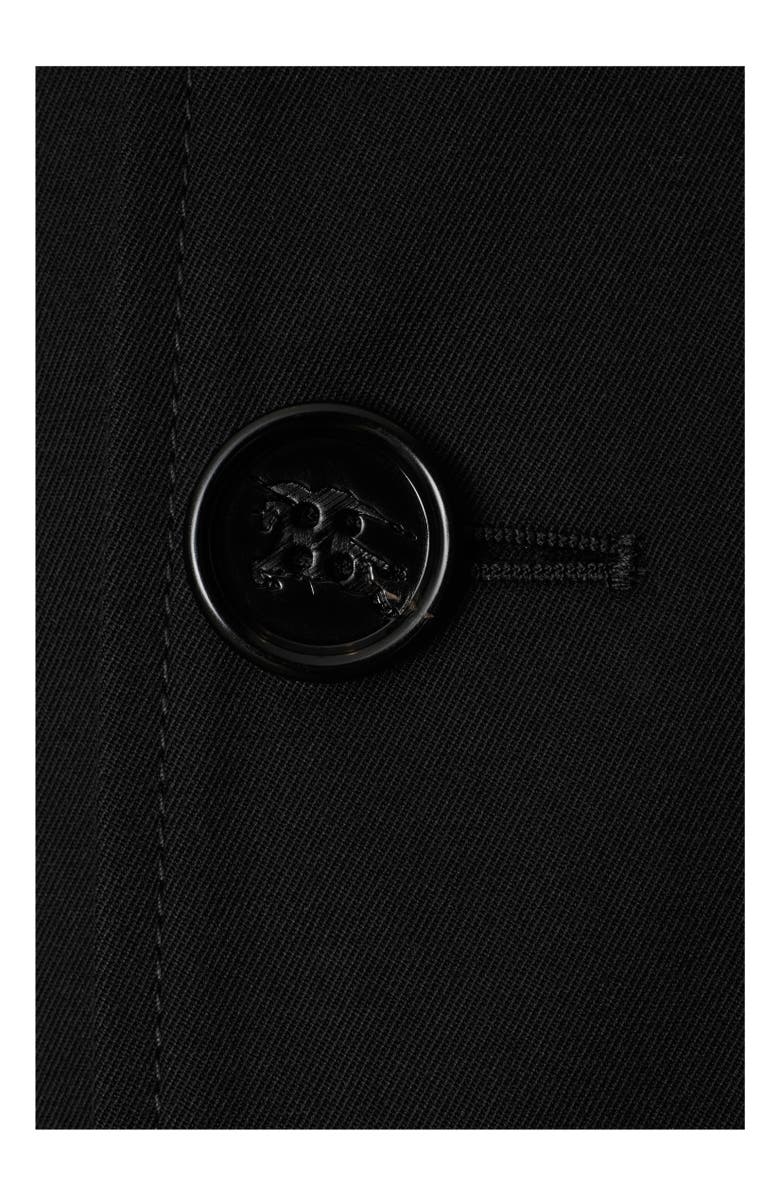 Burberry Long Cotton Blend Car Coat, Alternate, color,