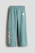 H&M Sweatpant Joggers With Printed Motif