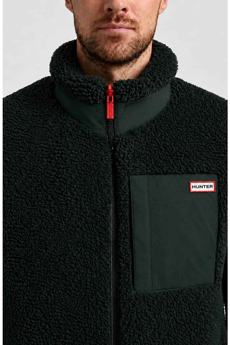 Noah Faux Shearling Vest, Alternate, color, SCARAB