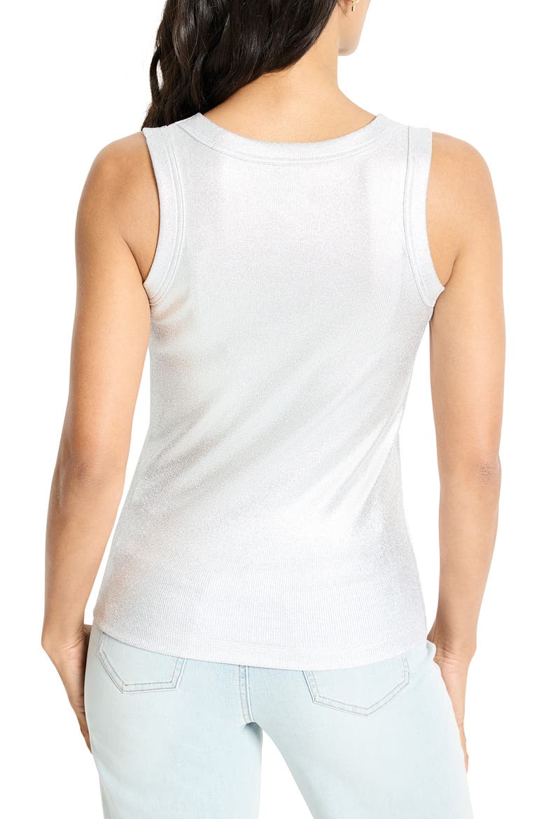 Glazed Rib Tank, Alternate, color, SILVER