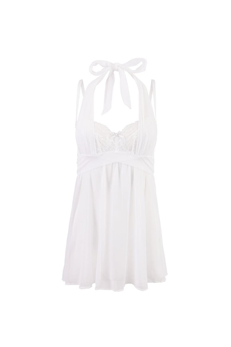 Ove Underwired Babydoll Lingerie, Alternate, color, White