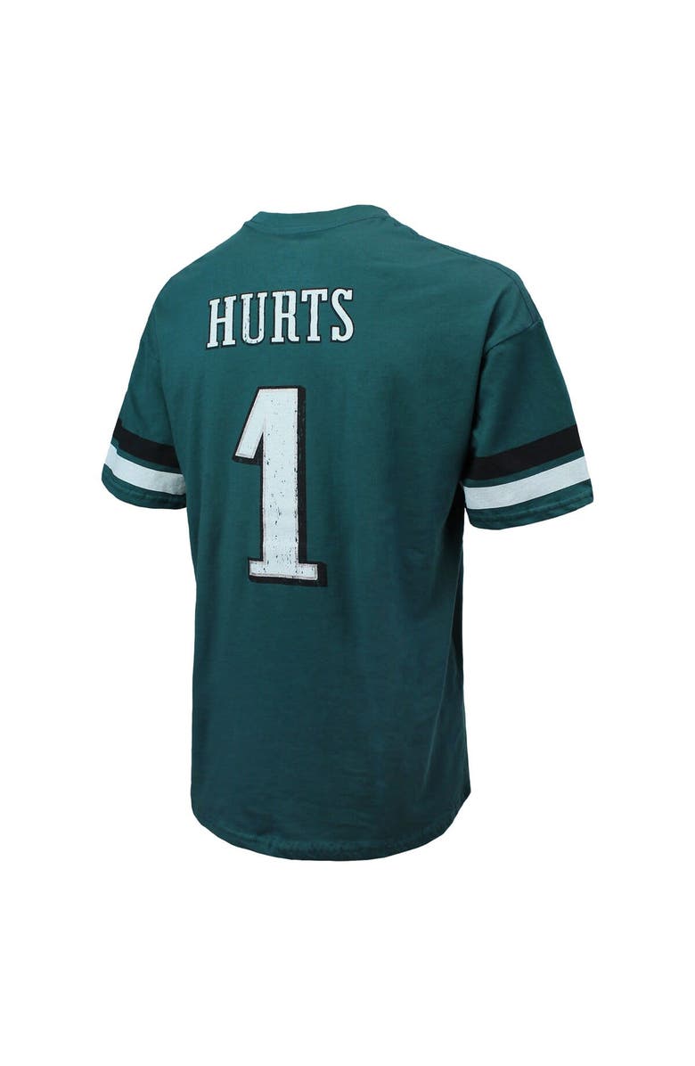 Majestic Threads Men's Majestic Threads Jalen Hurts Green Philadelphia Eagles Name & Number Oversize Fit T-Shirt, Alternate, color, Green