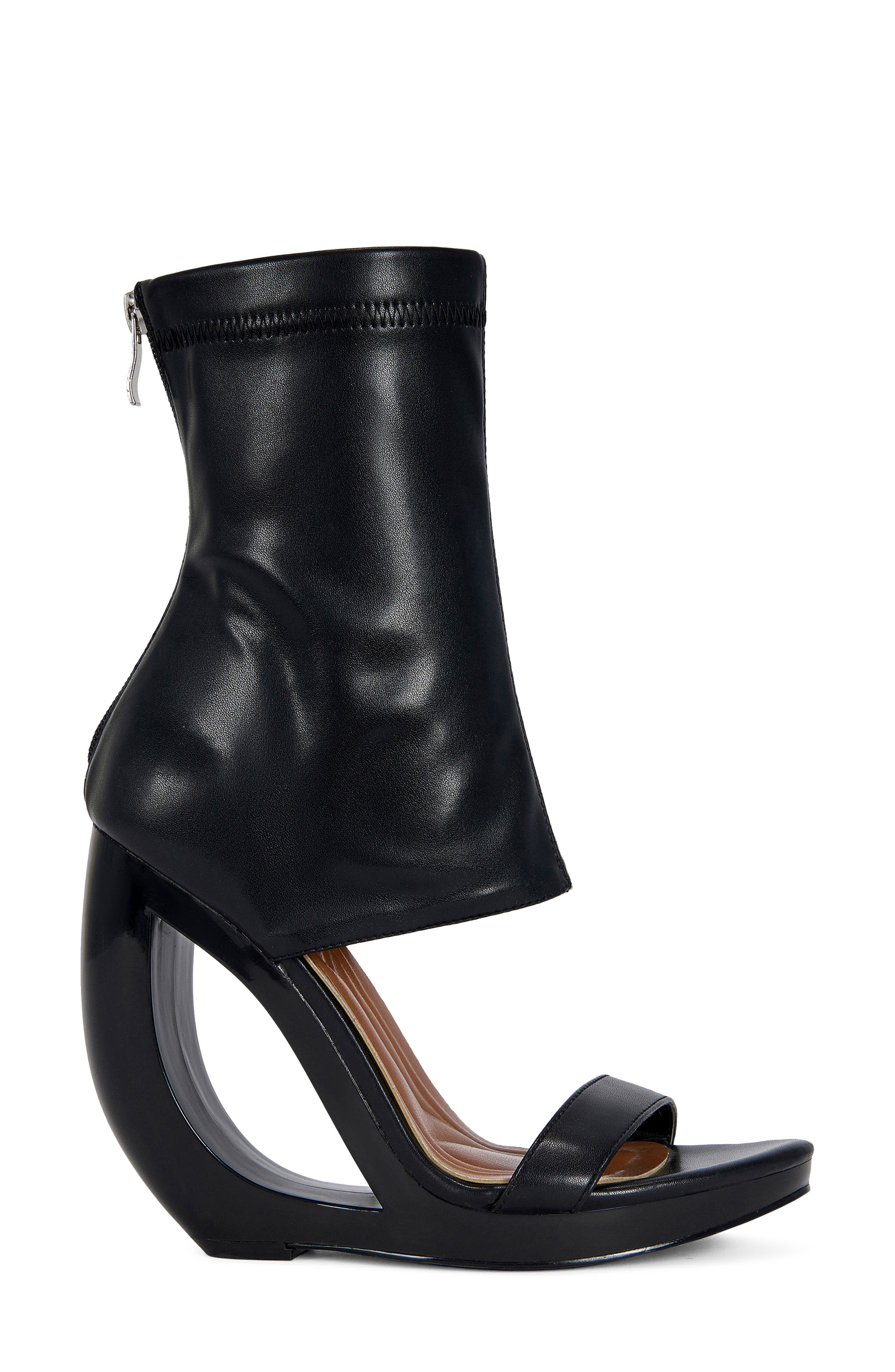 AZALEA WANG Dumisani Bootie Wedge Sandal, Alternate, color, 