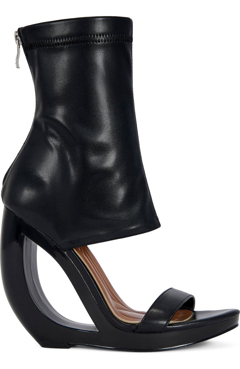 AZALEA WANG Dumisani Bootie Wedge Sandal, Alternate, color,