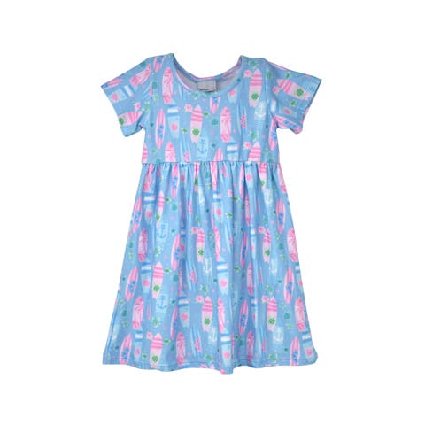 Girl's Playtime UPF 50+ Laya Short Sleeve Tee Dress