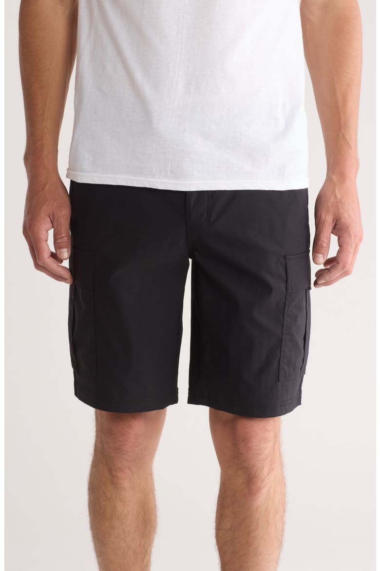 Jumel Tech Cargo Shorts, Main, color, BLACK