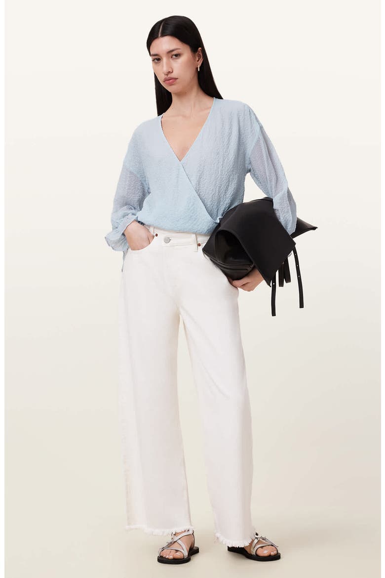 Penny Textured Top, Alternate, color, PLEIN AIR BLUE