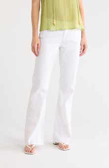 AG Angel Raw Hem Low Rise Bootcut Jeans