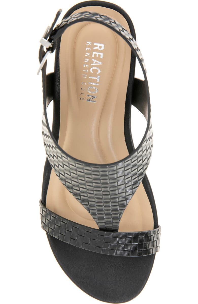 Reaction Kenneth Cole Greatly Platform Wedge Sandal, Alternate, color, Black Woven