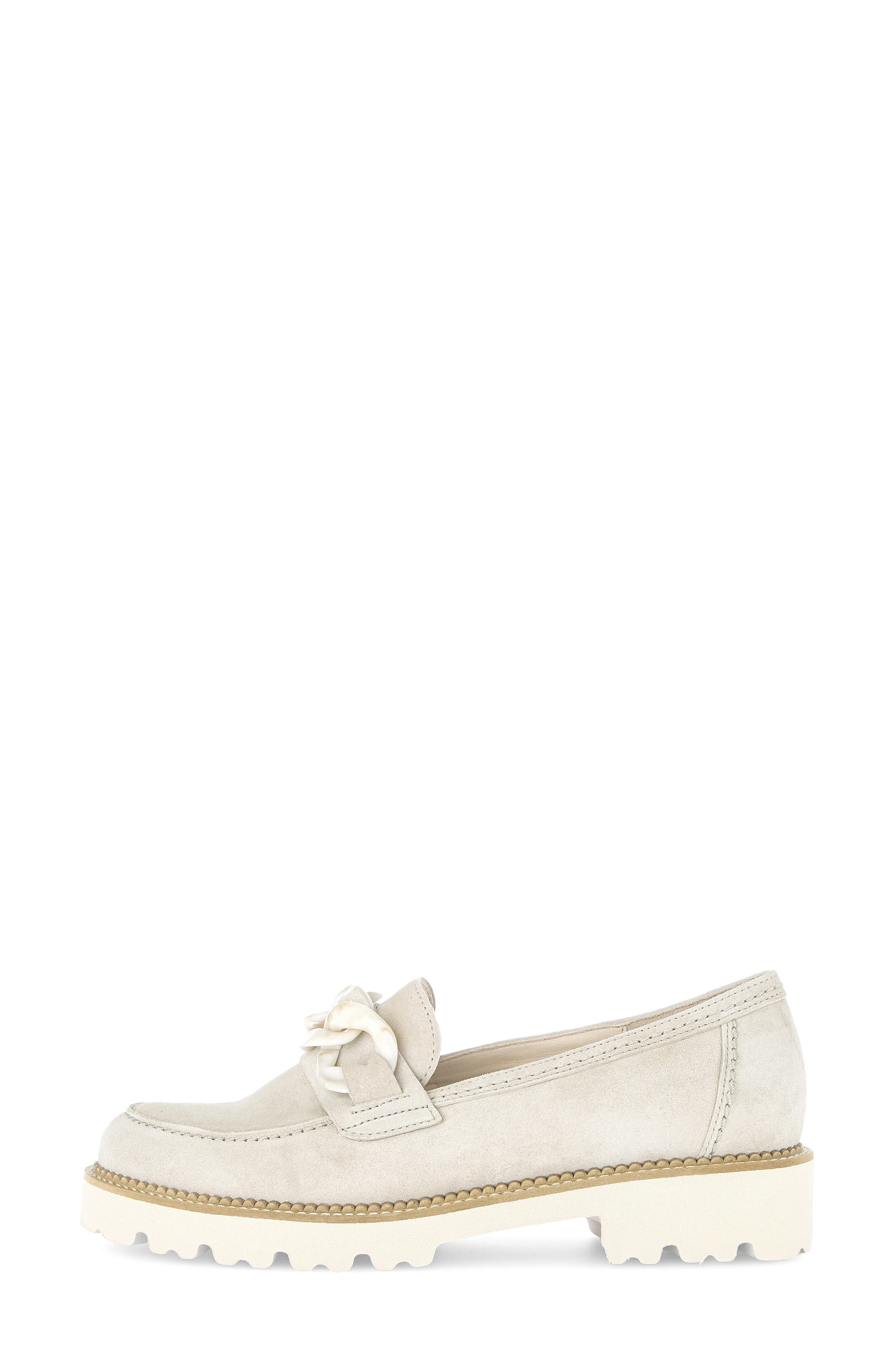Gabor Platform Chain Loafer, Alternate, color, Linen