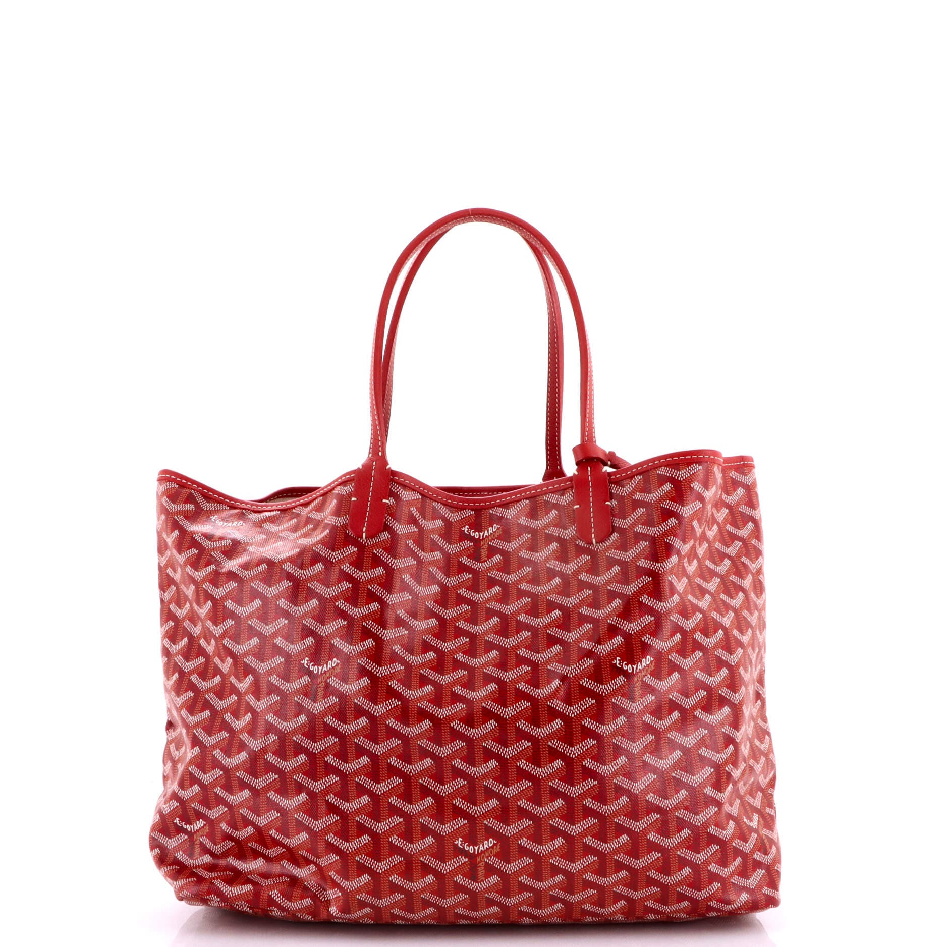 Pre-Owned Goyard Saint Louis Tote Coated Canvas PM, Alternate, color, Red