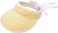 Bits & Bows Sconset Straw Adult Bow Visor