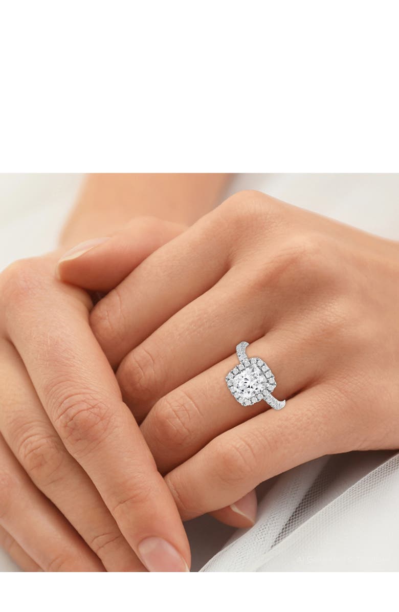 Bliss Diamond Certified 2 1/2Ct Cushion Halo Diamond Engagement Ring 14k Gold Lab Grown, Alternate, color, 
