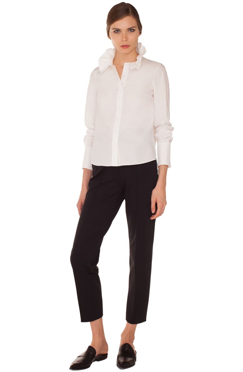 Akris punto Ferry High Waist Crop Pants, Alternate, color,