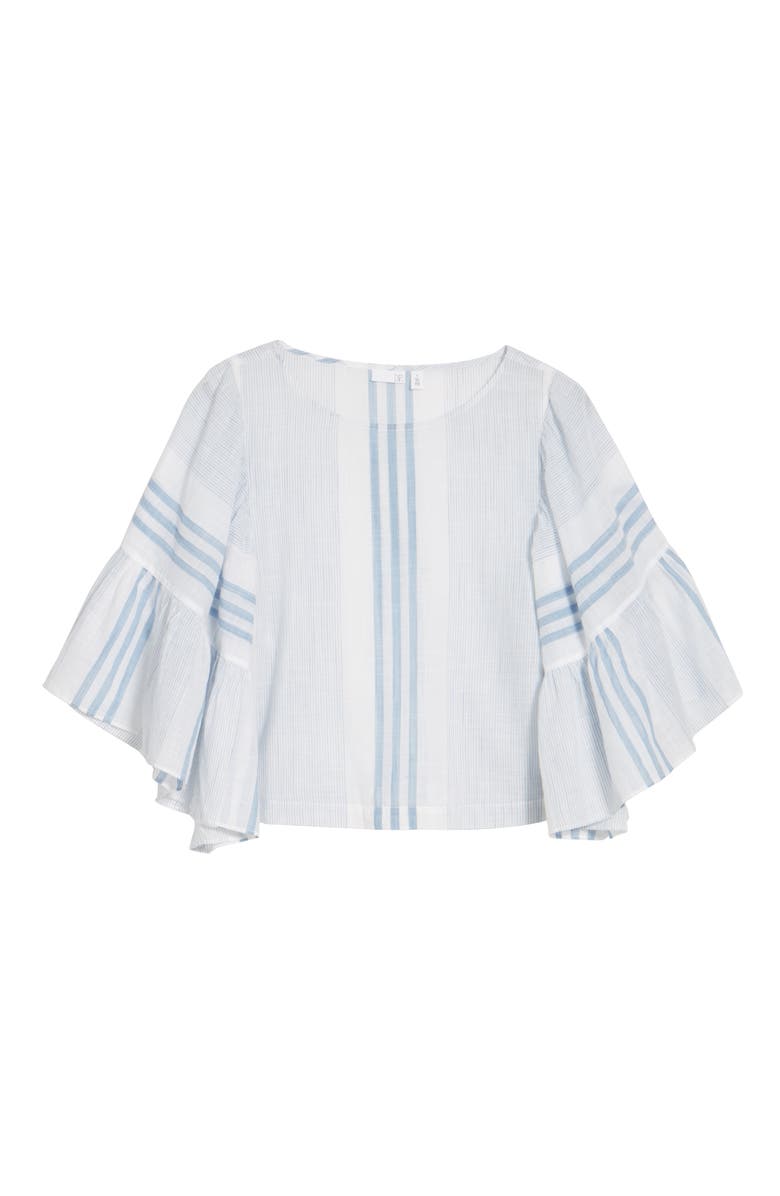 BP. Stripe Ruffle Swing Top, Alternate, color, 