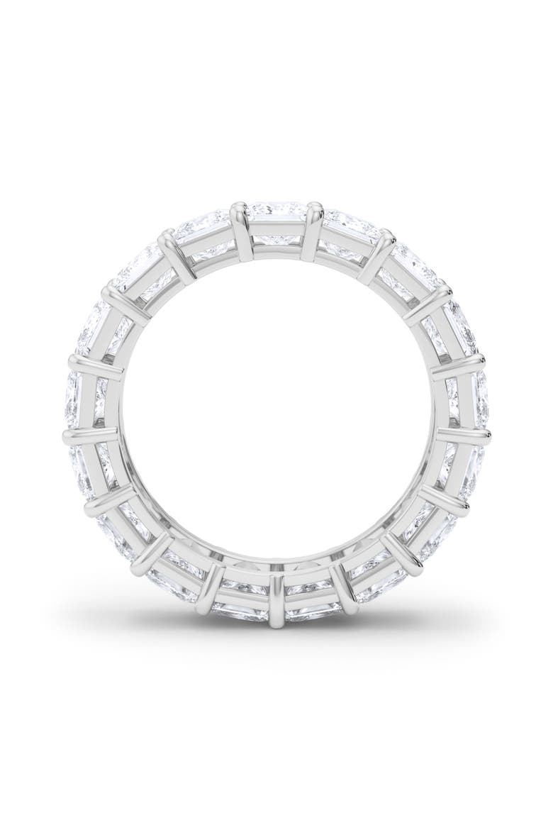 Princess Lab Created Diamond Eternity Ring, Alternate, color, 18K WHITE GOLD