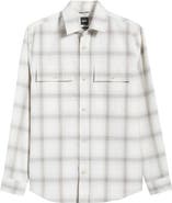 BOSS Trim Fit Check Button Front Shirt
