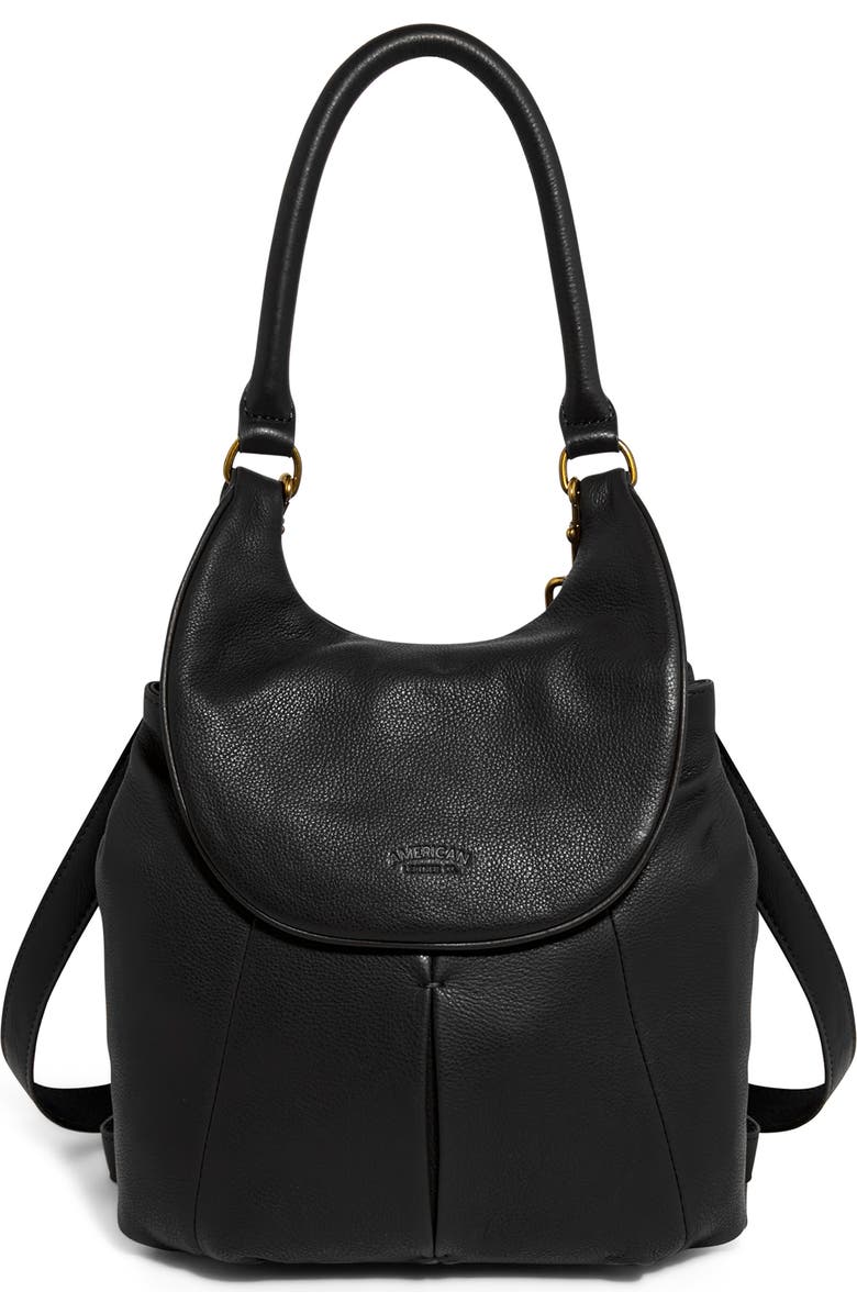 AMERICAN LEATHER CO. Catalina Convertible Backpack, Main, color, Black