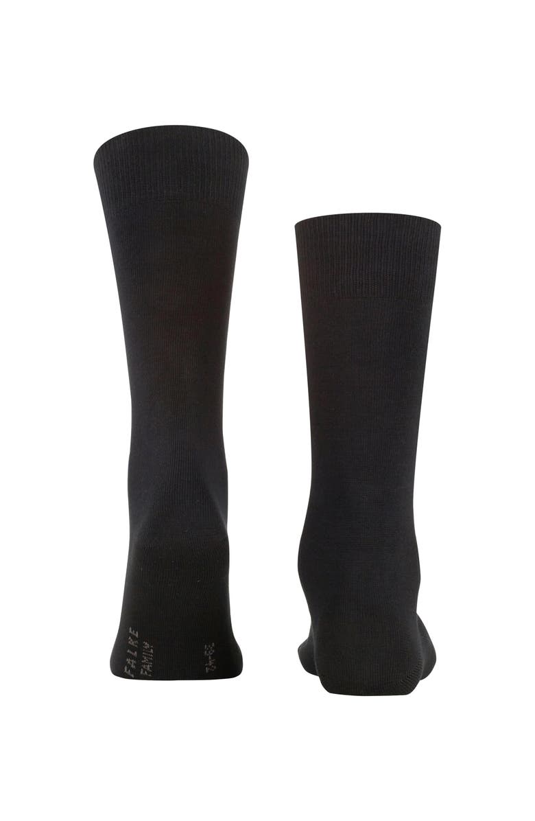 Falke Family Sustainable Cotton Socks, Alternate, color, Black