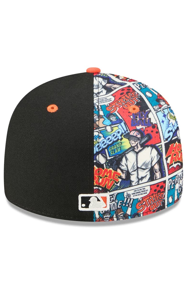 New Era Men's New Era Black/Orange Baltimore Orioles 2025 MLB Diamond Hero Edition Low Profile 59FIFTY Fitted Hat, Alternate, color,