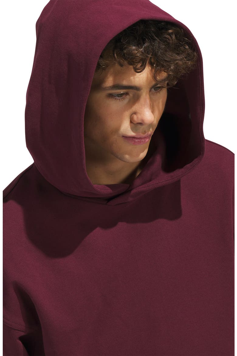 Cotton Pullover Hoodie, Alternate, color, MAROON