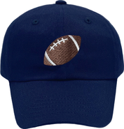 Bits & Bows Football Twill Adult Bow Baseball Hat