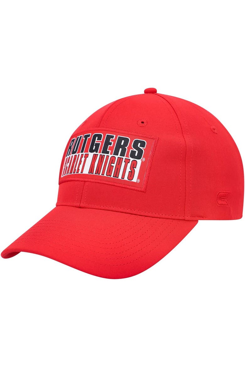 Men's Colosseum  Scarlet Rutgers Scarlet Knights Positraction Snapback Hat, Main, color, Scarlet