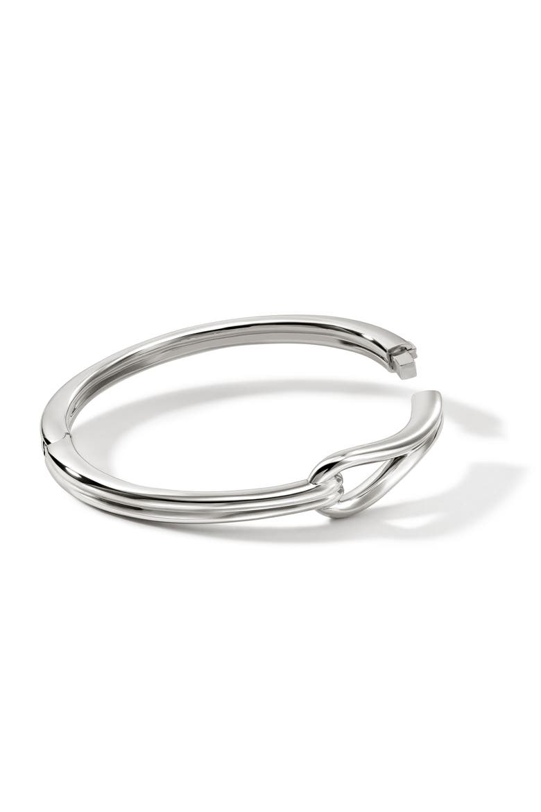 Surf Hinged Bangle, Alternate, color, SILVER