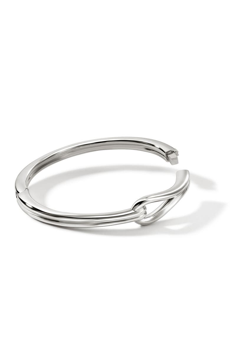 John Hardy Surf Hinged Bangle, Alternate, color, Silver