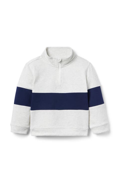 Stripe Half-Zip Sweatshirt (Toddler)