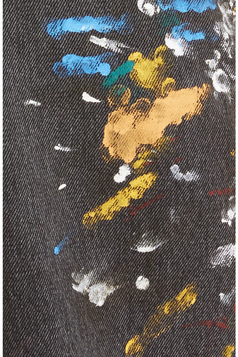Paint Splatter Wide Leg Crop Jeans, Alternate, color, PAINT SPLATTER