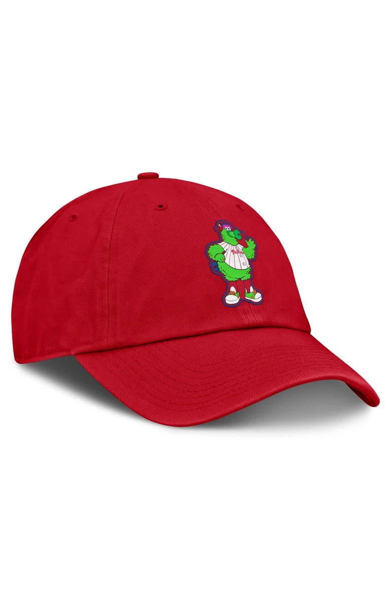 Nike Youth Nike Red Philadelphia Phillies Mascot Club Adjustable Hat, Alternate, color, Red