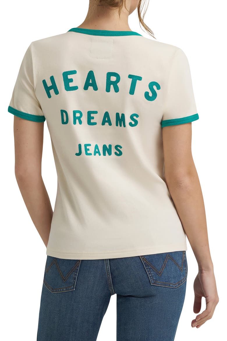 x Lainey Wilson Ringer T-Shirt, Alternate, color, WHITE