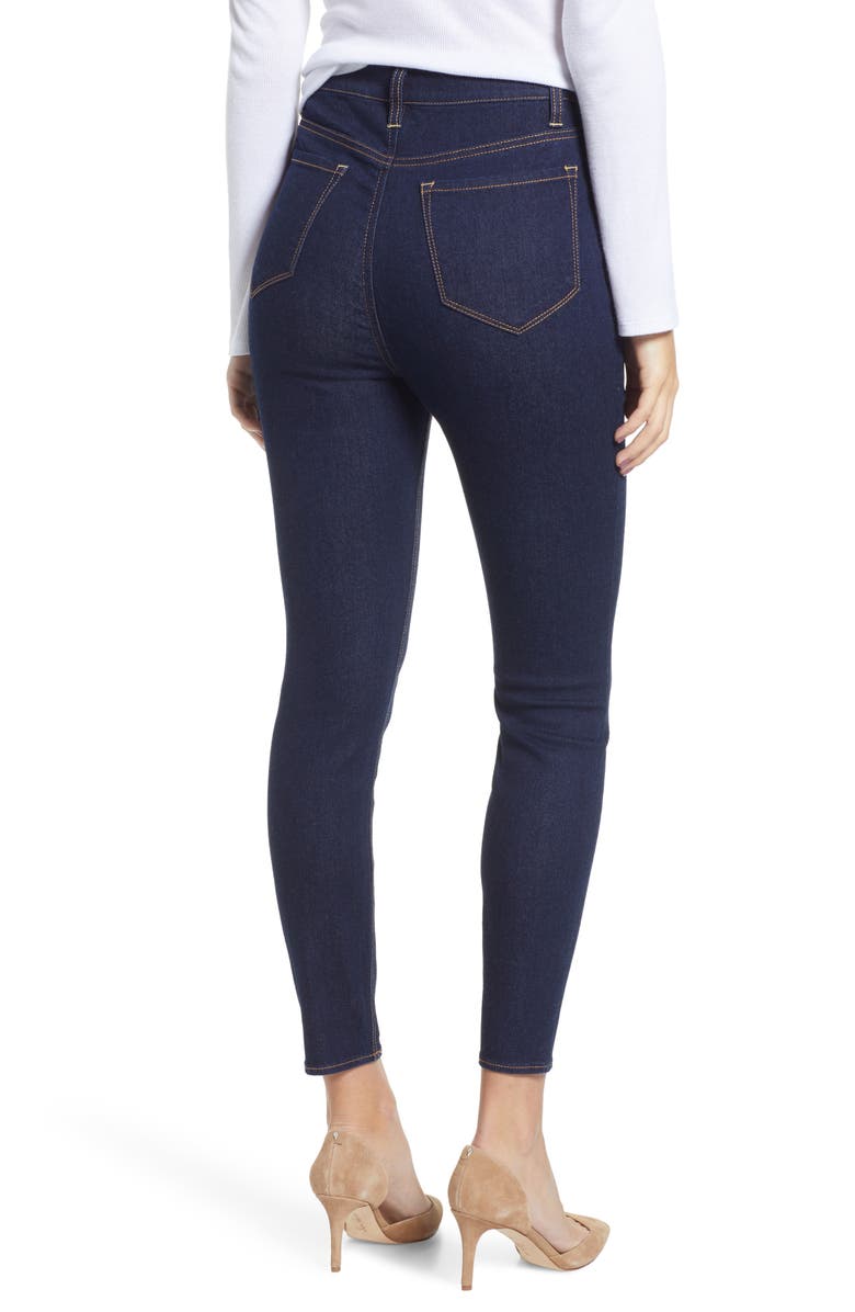 Tinsel High Waist Skinny Jeans, Alternate, color, 