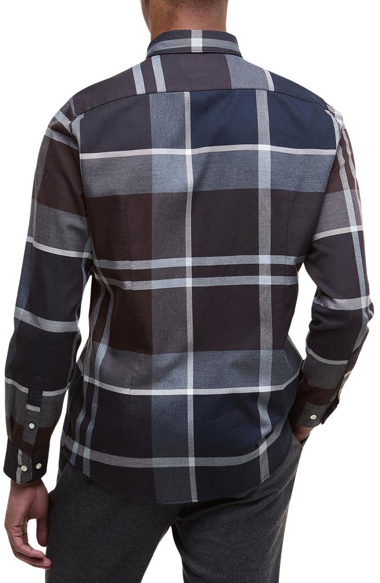 Barbour Dunoon Plaid Slim Fit Button-Down Shirt, Alternate, color, Midnight Oak Tartan