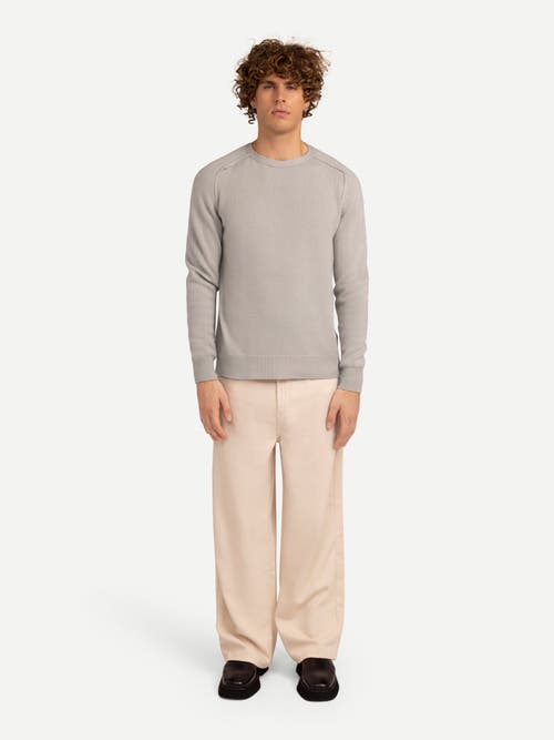 Gobi Mongolian Cashmere Cashmere Mouliné Crew-neck In Gray