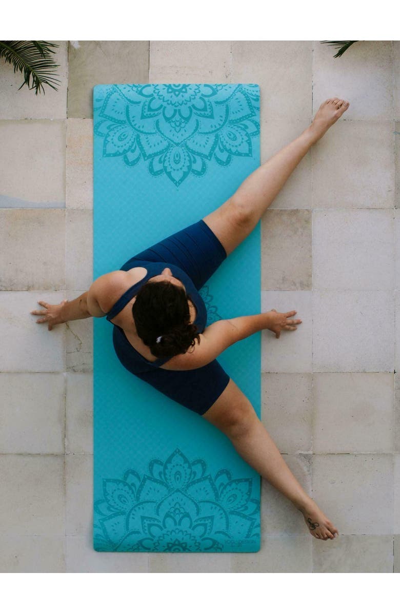 Yoga Design Lab Flow Yoga Mat, Alternate, color, Mandala Aqua