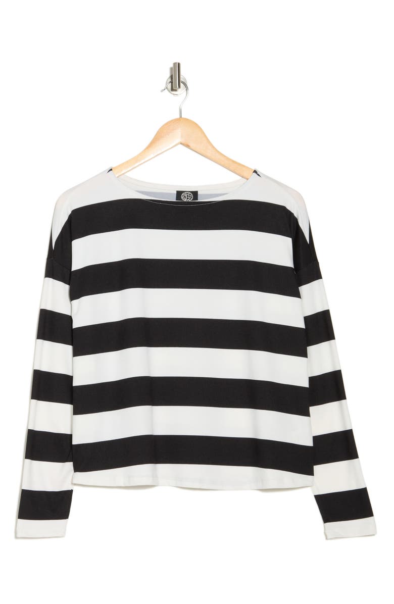 Bobeau French Bateau Neck Top, Alternate, color, 