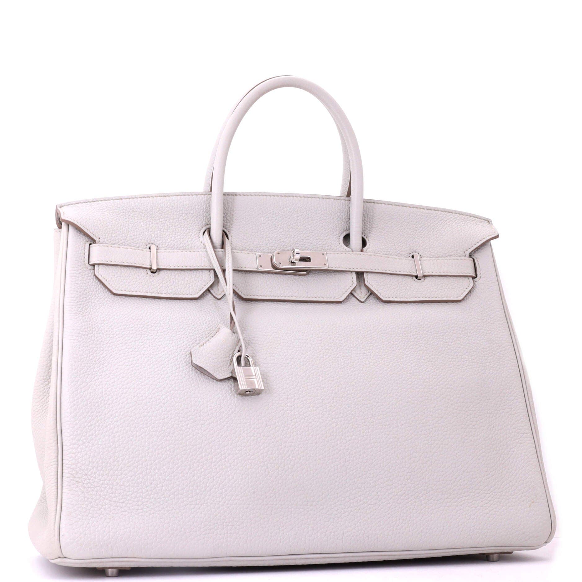 Pre-Owned Hermes Birkin Handbag Grey Togo with Palladium Hardware 40, Alternate, color, Gris Perle