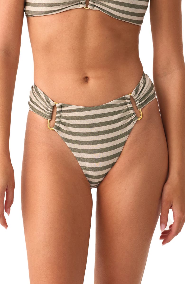 PQ SWIM Fanned Detail Bikini Bottoms, Main, color, Meadow