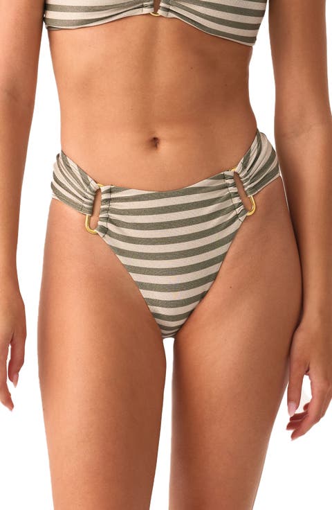 Fanned Detail Bikini Bottoms
