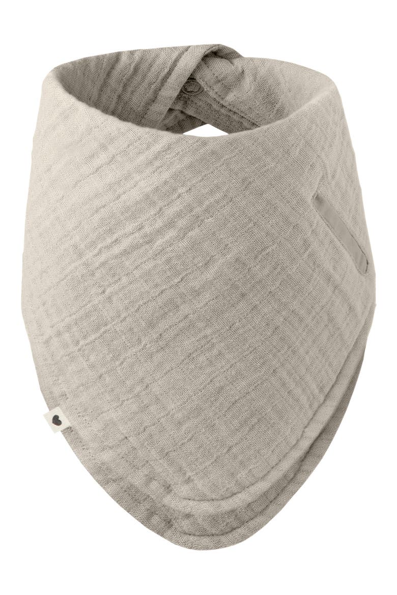 Organic Cotton Muslin Swaddle Blanket & Bib Set, Alternate, color, SAND