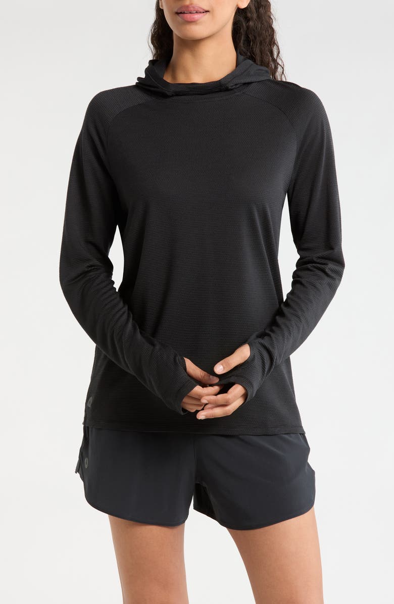 Smartwool Active Mesh Hoodie, Main, color, Black